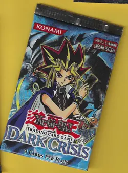 Yugioh "Dark Crisis" 9-Card Sealed Booster Pack X1 - Image 1