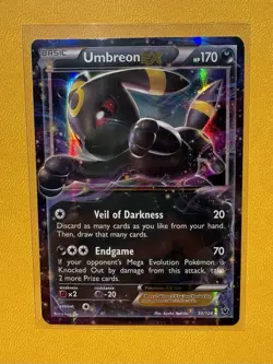 Pokemon TCG Umbreon EX 55/124 Ultra Rare Full Art Holo Basic Darkness Card - Image 2