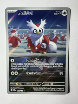 Delibird 152/132 ME01: Mega Evolution Illustration Rare Pokemon Card - Image 1