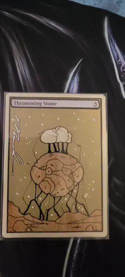 MTG ALTER: Thrumming Stone, by Mr Forest. Full art alter - Image 1