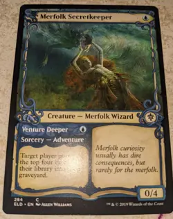 Merfolk Secretkeeper - Throne of Eldraine - Showcase - Magic: The Gathering - Image 1