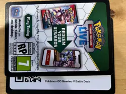 Pokemon Mewtwo V SWSH223 V Battle Deck Online Promo Code - Image 1