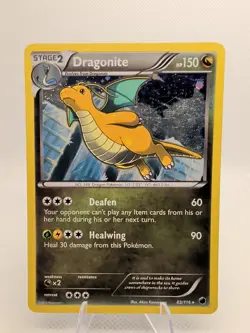 Pokemon TCG Dragonite 83/116 Plasma Freeze Cosmos Holo Rare LP - Image 1