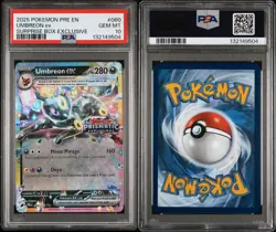 2025 Pokemon Umbreon Ex Surprise Box 060/131 Prismatic Evolutions Stamp - PSA 10 - Image 3