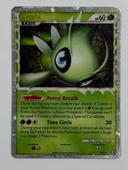 Pokemon TCG Celebi (Prime) 92/102 Ultra Rare Triumphant DMG - Image 1