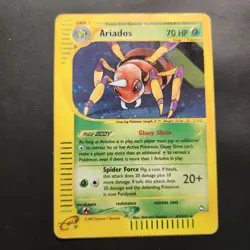 2002 Ariados H3/H32 - Pokemon Aquapolis Holo Rare - Pokemon TCG - MP - Image 1