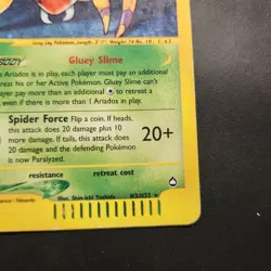 2002 Ariados H3/H32 - Pokemon Aquapolis Holo Rare - Pokemon TCG - MP - Image 3