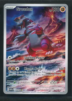 Pokemon Paradox Rift: Groudon 199/182 ~ VG to VG+ (PLAYED) creased - Image 1