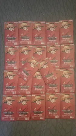 One Piece OP13 Sleeved Booster Pack Lot Of 22 Carrying On His Will English - Image 1