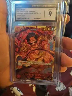 One Piece TCG Emperors Of The New World Gol D. Roger OP09-118 SEC JP NM CGC - Image 1