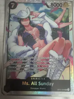 Ms. All Sunday OP14-084 SR Super Rare THE AZURE SEA'S SEVEN ENGLISH One Piece NM - Image 1