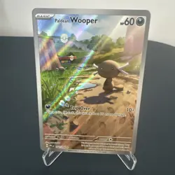 Pokemon Cards Paldean Wooper 102/094 Phantasmal Flames Illustration Rare NM - Image 1