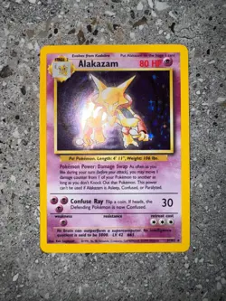 Pokemon TCG Cards Alakazam 1/102 Base Set Holo Rare NM - Image 3