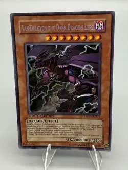 YuGiOh Trading Card Van Dalgyon Dark Dragon Lord YR01-EN001 Yu-Gi-Oh LP - Image 1