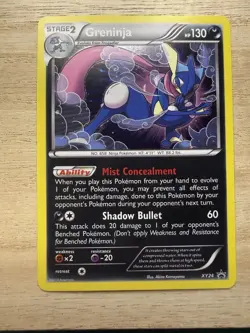 Pokemon TCG Greninja XY Black Star Promo Holo Card XY24 NM - Image 1