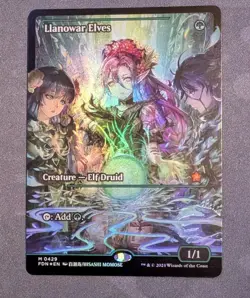 Llanowar Elves (Showcase) Foil - Foundations - Image 1