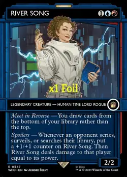 MTG Foil Showcase Universes Beyond: Doctor Who WHO River Song MINT - Image 1