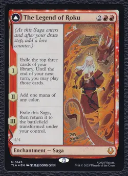 The Legend of Roku Avatar Roku - MTG: Avatar - Foil - Prerelease Promo - NM - Image 1