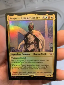 FOIL Aragorn, King of Gondor ~ Commander: The Lord of the Rings [ NM ] [ MTG ] - Image 1