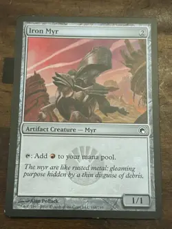 2x Iron Myr LP, English MTG Scars of Mirrodin - Image 3