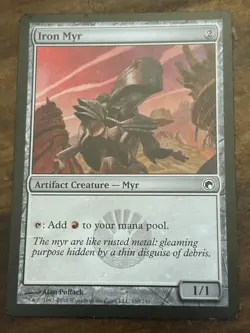 2x Iron Myr LP, English MTG Scars of Mirrodin - Image 5