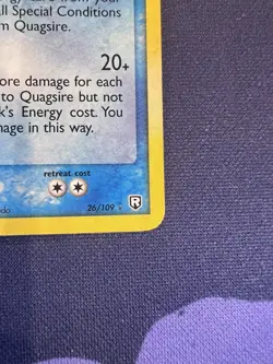 Pokemon TCG Quagsire Team Rocket Returns Reverse Holo 26/109 NM! Stamped - Image 4