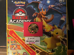 Pokemon Battle Academy 2020 Metallic Coin 2 Inches Gold FREE SHIP Coin A - Image 1