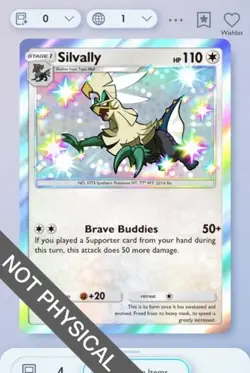 Pokemon TCG POCKET - Silvally Shiny 1⭐, Crimson Blaze, English - Image 1
