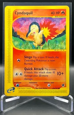 Pokemon TCG Expedition Base Set CYNDAQUIL Regular, Common - 104/165 - Image 1