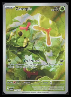 Caterpie 172/165 - Illustration Rare Pokemon Scarlet & Violet 151 - NM - Image 1