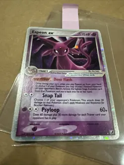 2005 Pokemon Ex Espeon Ex Holo Unseen Forces #102 NM-MT - Image 2