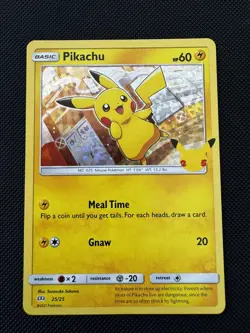 Pokemon TCG: Pikachu - 25/25 - Confetti Holo - McDonald's Promos 2021 - NM - Image 1