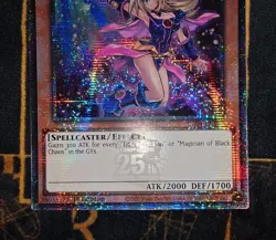 YUGIOH Dark Magician Girl (RA04-EN107) Quarter Century Secret Rare 1st - Image 3