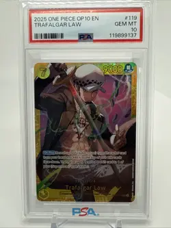 Trafalgar Law OP10-119 Alt SEC Parallel Royal Blood One Piece Card English - Image 1