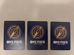 Monkey D Luffy P-043 PROMO Weekly Shonen Jump ONE PIECE Card Game set of 3 - Image 2