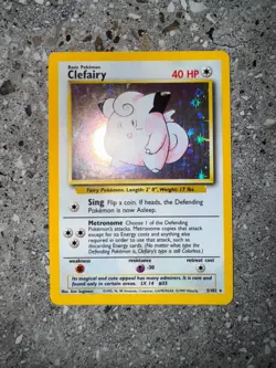Pokemon TCG Cards Clefairy 5/102 Base Set Holo Rare - Image 3