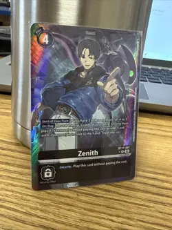 Digimon World Convergence Zenith Alternate Art Black Tamer Card BT21-087 R - Image 1