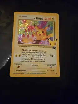 Celebrations Birthday Pikachu #24 Pokemon Card 25th Anniversary PACK FRESH - Image 2