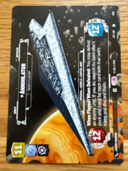 STAR WARS UNLIMITED TCG JUMP TO LIGHTSPEED: PRESTIGE CARD: ANNIHILATOR - Image 1