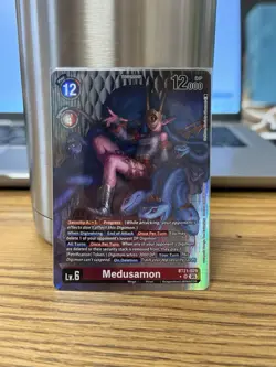 Digimon Card Medusamon Alt Art BT21-029 SR World Convergence NM Condition - Image 1