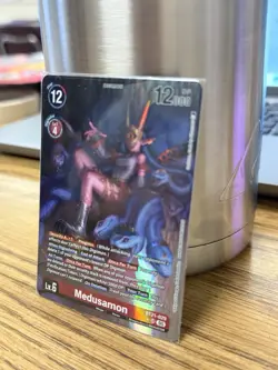 Digimon Card Medusamon Alt Art BT21-029 SR World Convergence NM Condition - Image 2