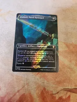 Anduril, Narsil Reforged Borderless Surge Foil Commander The Lord Of The... - Image 1