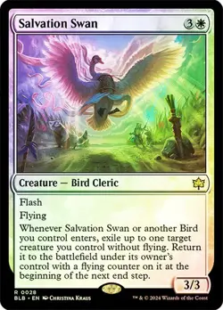 MTG - Salvation Swan - Foil - Bloomburrow - Magic the Gathering - Image 1