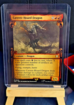 MTG Cavern-Hoard Dragon #433 Lord of the Rings Holiday Scroll NM - Image 1