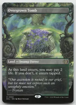 Overgrown Tomb Borderless NM Lorwyn Eclipsed MTG Magic The Gathering Land Eng - Image 1