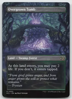 Overgrown Tomb Borderless NM Lorwyn Eclipsed MTG Magic The Gathering Land Eng - Image 2