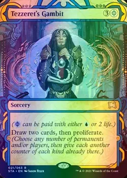 1x FOIL TEZZERET'S GAMBIT - Strixhaven Mystical Archive - MTG - Magic - Image 1