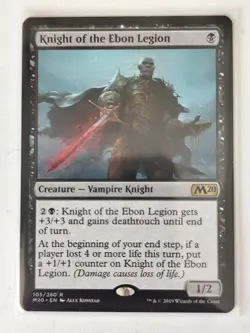 MTG - Knight of the Ebon Legion - Creature - Core Set 2020 - 105/280 - Rare - Image 1