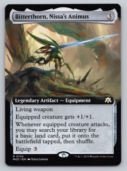 Bitterthorn, Nissa's Animus Extended Art - Commander: March of Machine MTG - Image 1