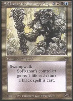 1x Sol'kanar the Swamp King Moderate Play MTG Magic - Kid Icarus - - Image 1